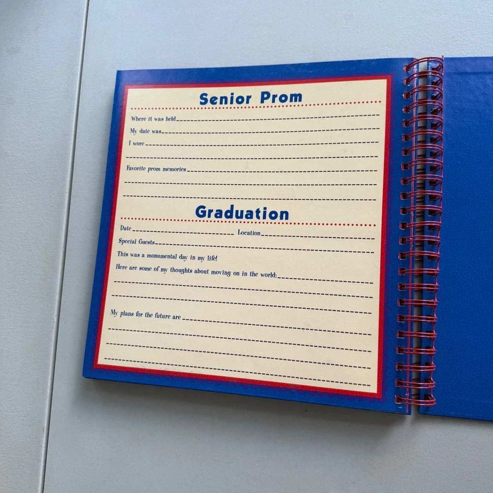 New Seasons School Years Memory Keeper K-12 Spiral Bound‎ Scrapbook 2001 Edition